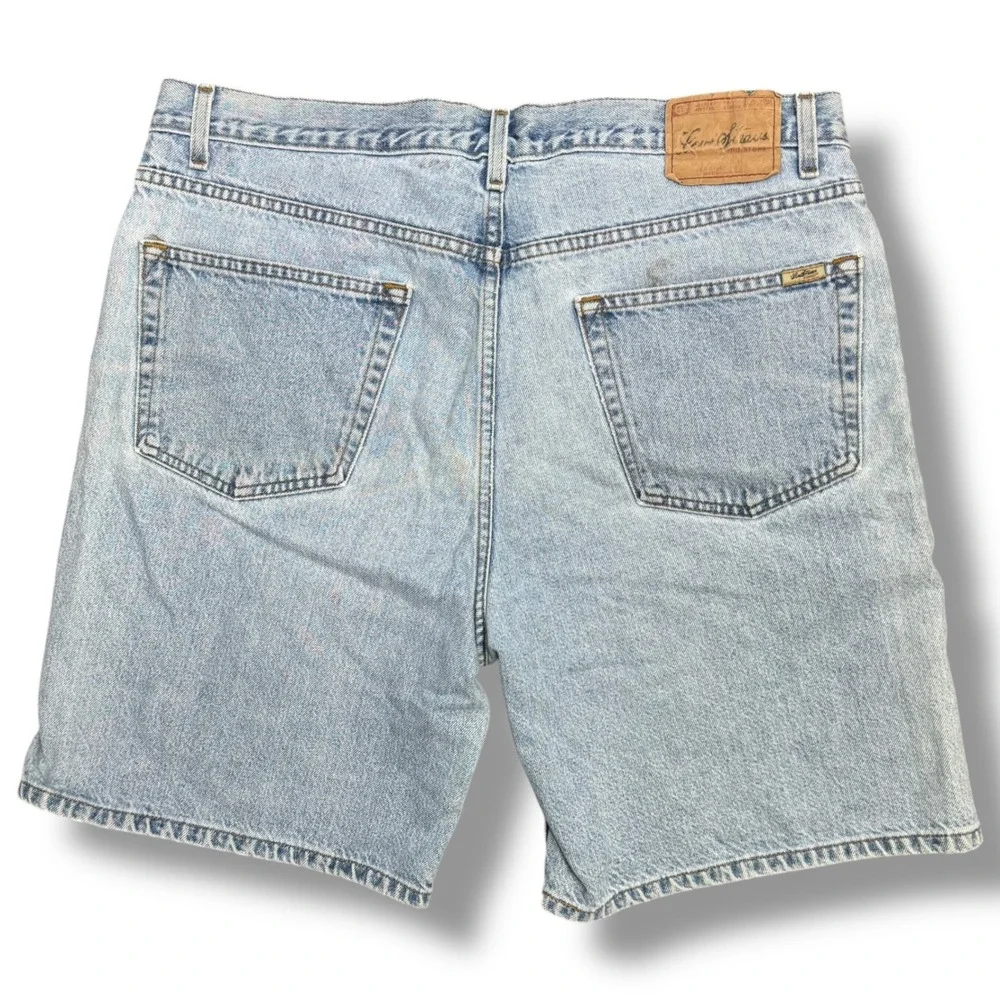 Levi Strauss Y2K Denim Shorts Womens Light Wash 2004‎ Vintage